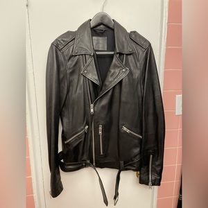ALL SAINTS BLACK LEATHER JACKET